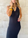 Black Midnight Backless Dress