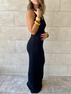 Black Midnight Backless Dress