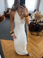 White Midnight Backless Dress