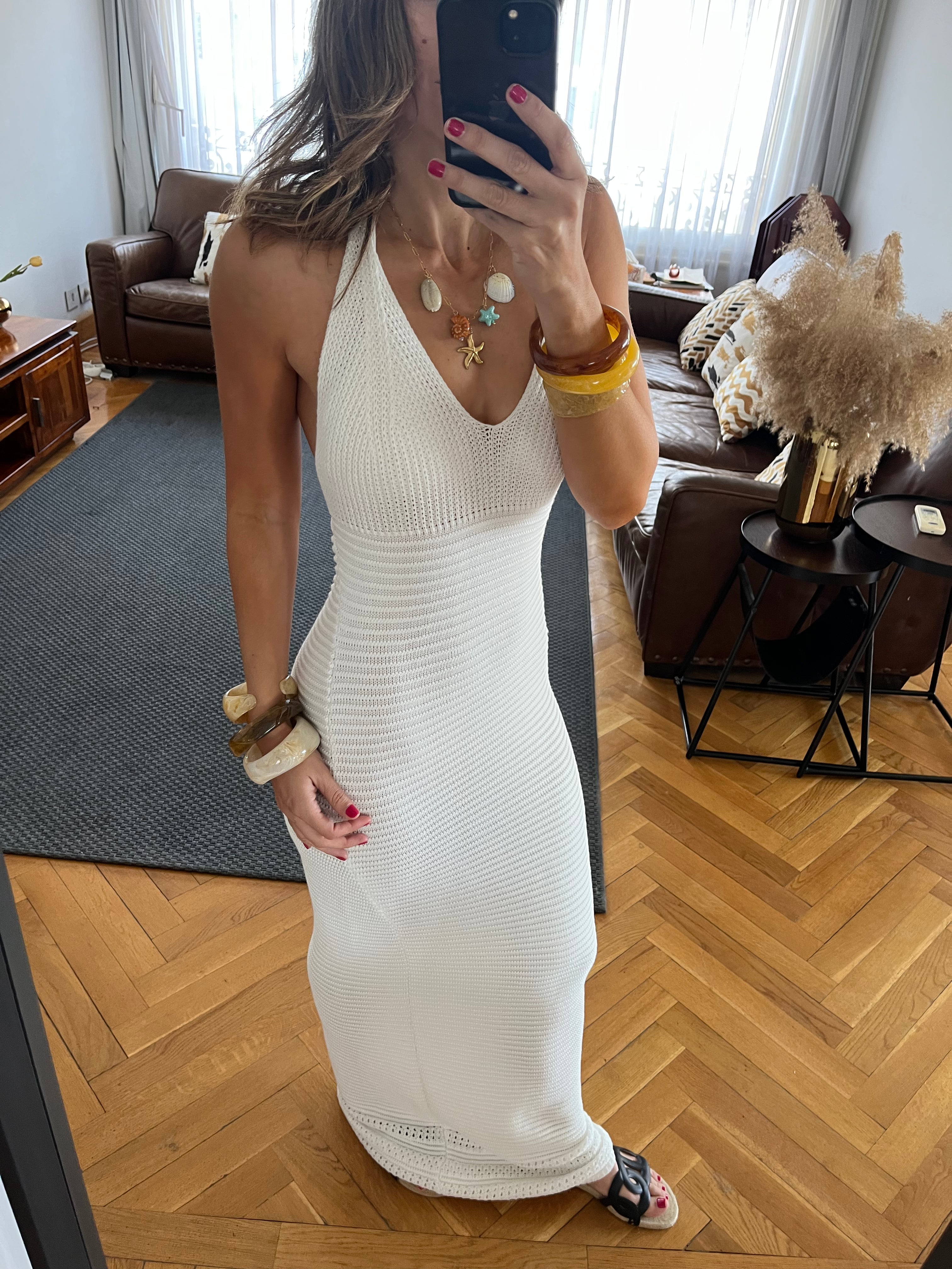 White Midnight Backless Dress