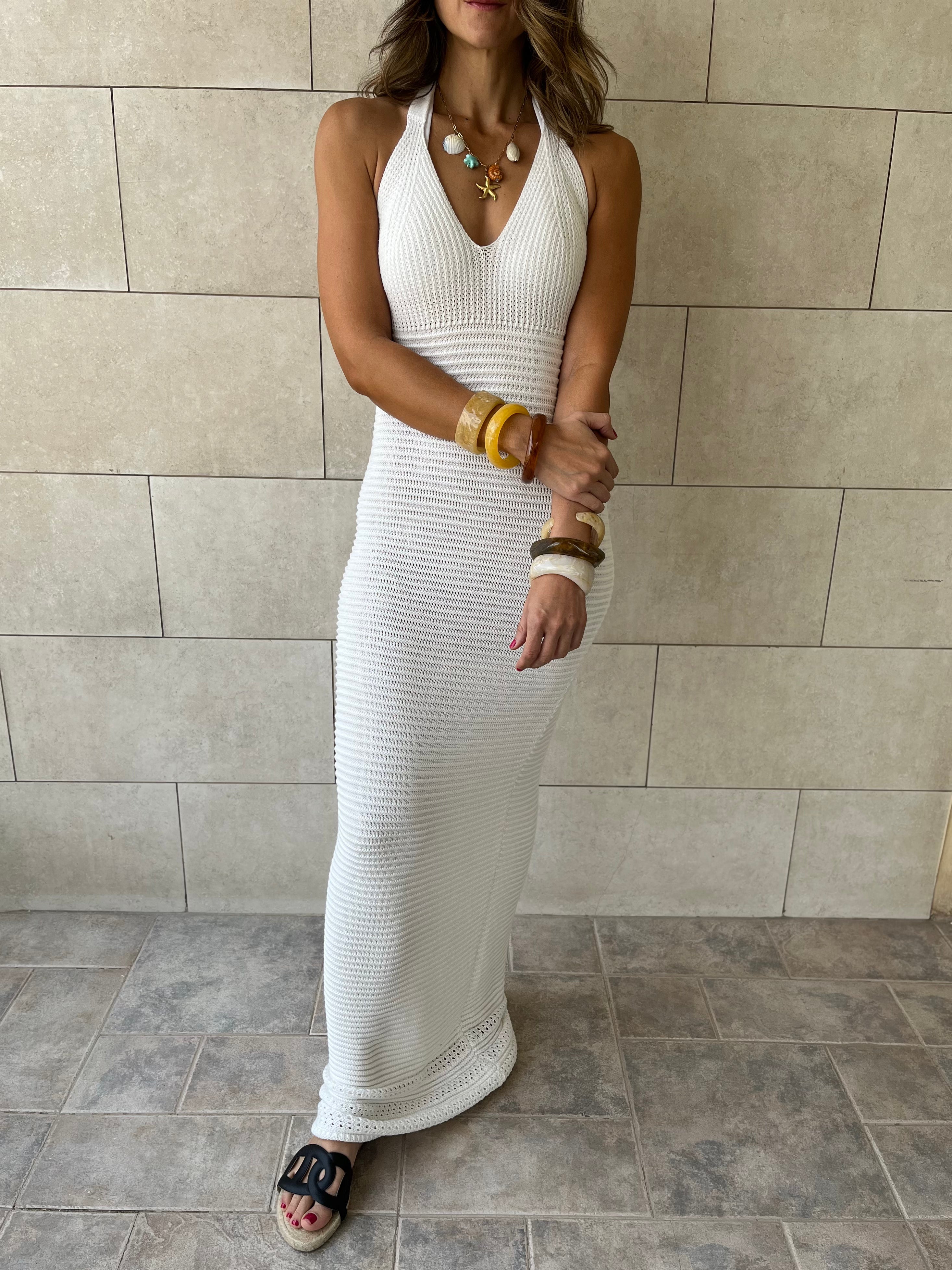 White Midnight Backless Dress