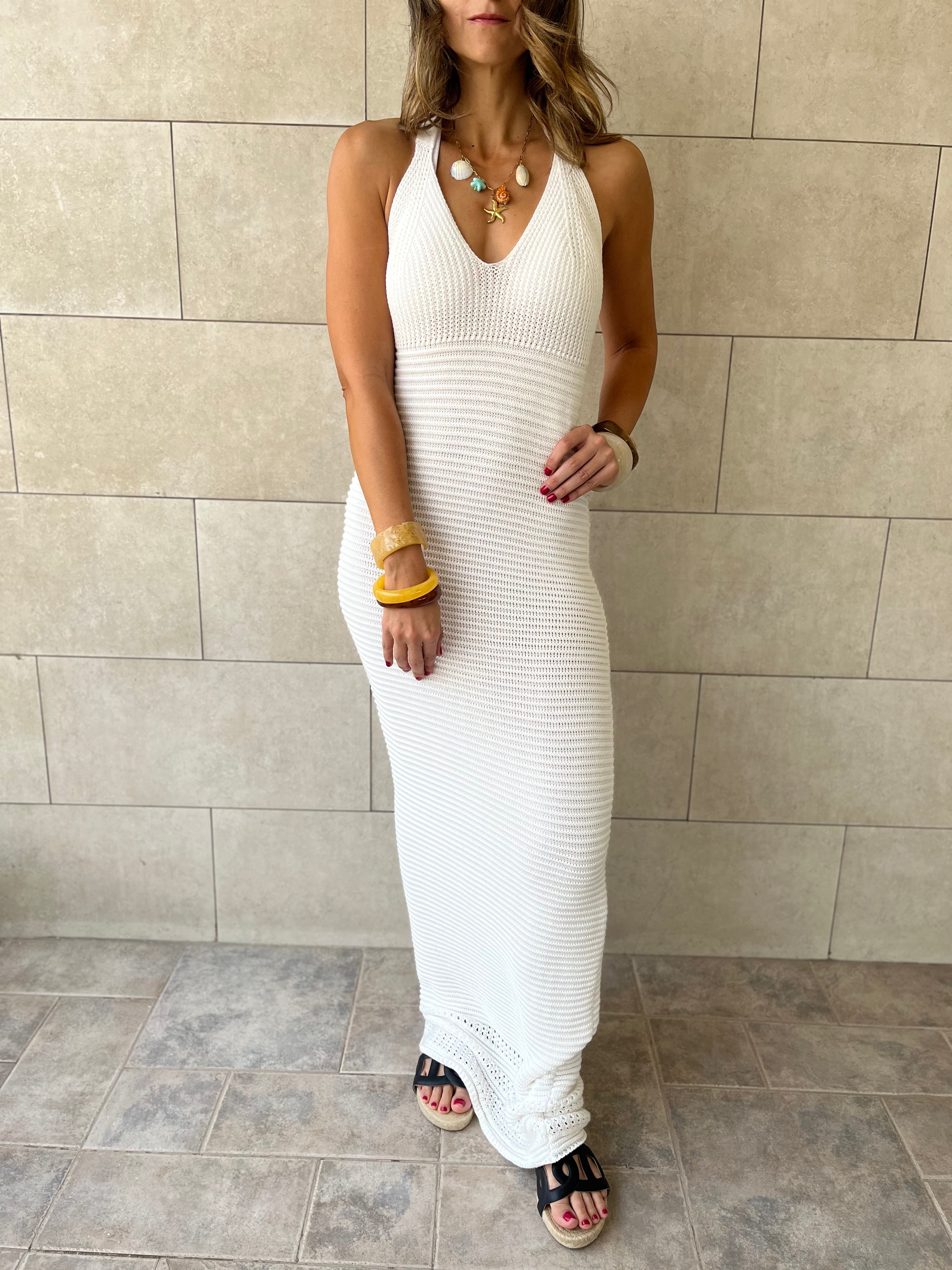 White Midnight Backless Dress