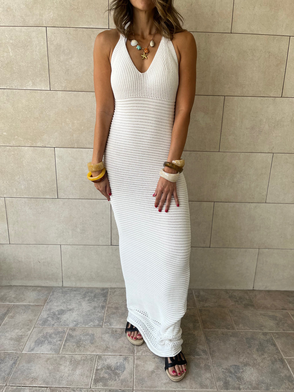 White Midnight Backless Dress