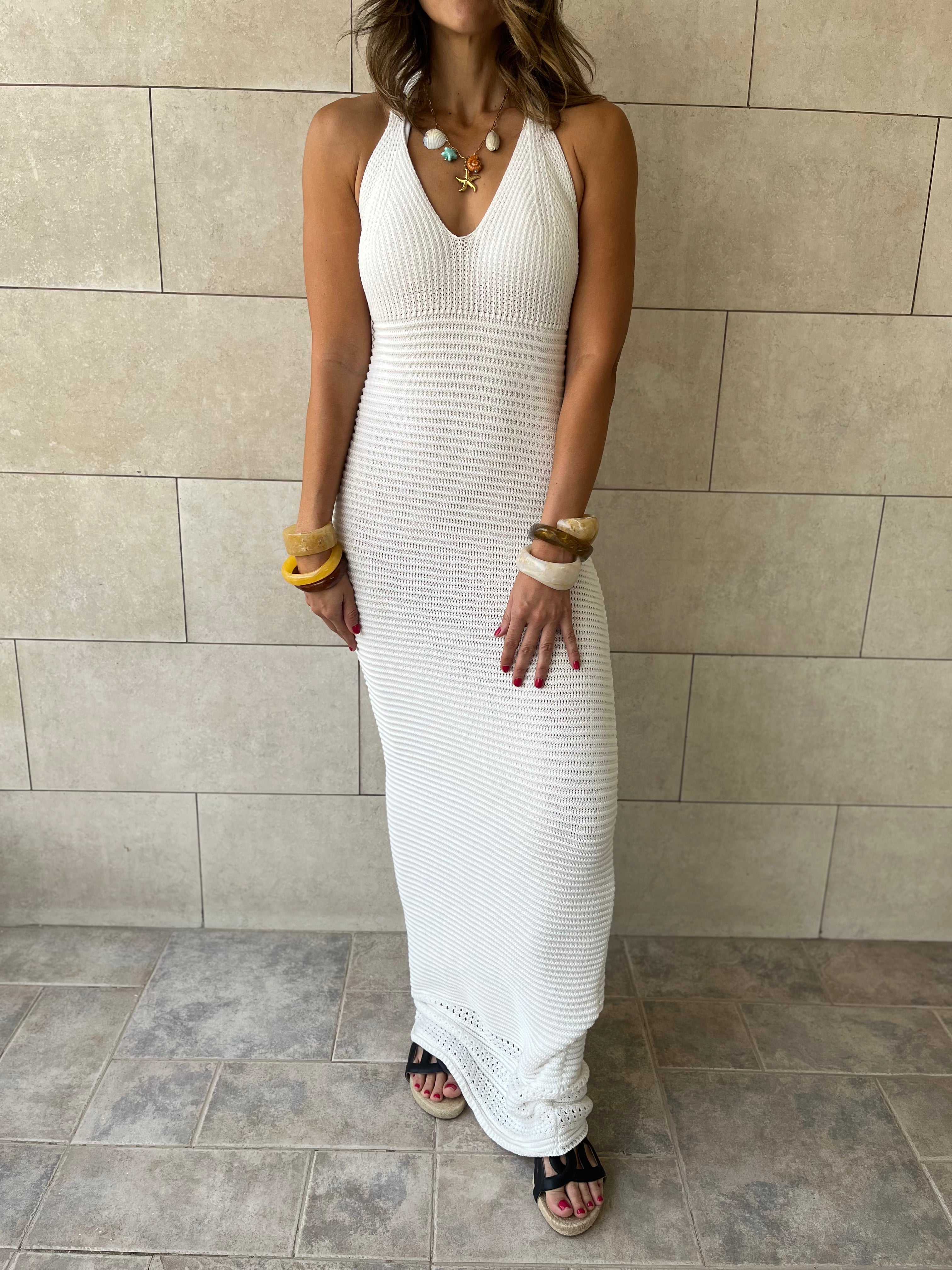 White Midnight Backless Dress