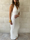 White Midnight Backless Dress