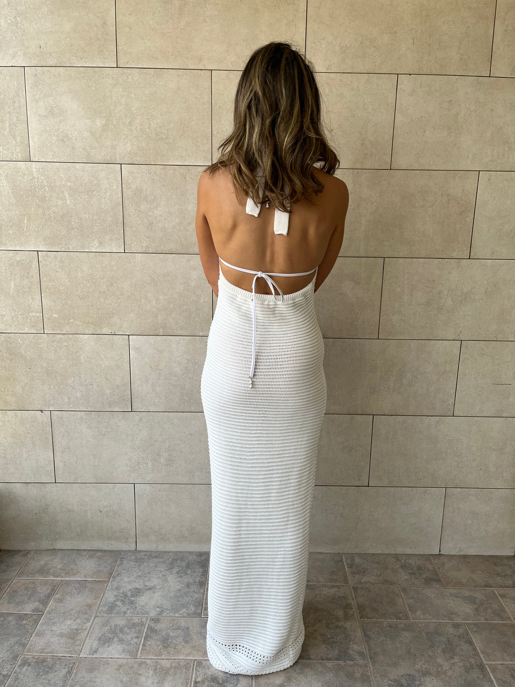 White Midnight Backless Dress