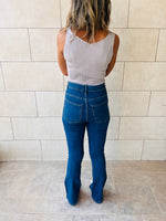 Grey 120 Knit V Tank Top