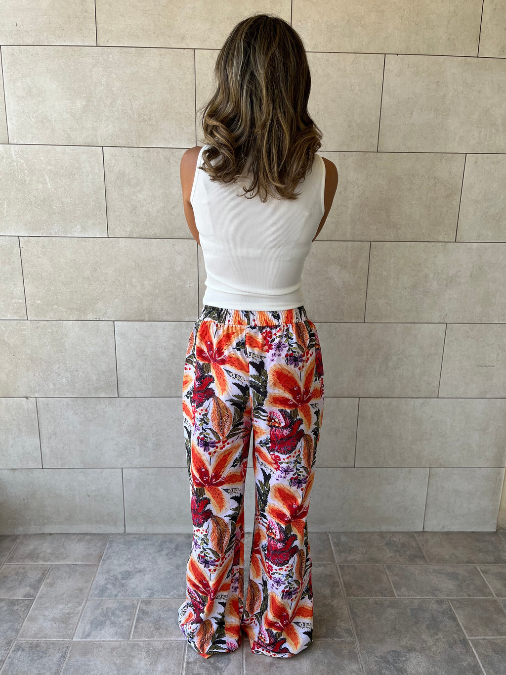 Tropical Printed Pants