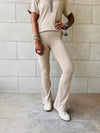 The Beige Uni Essential Flare Set