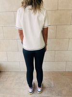 White Stitchy Tee