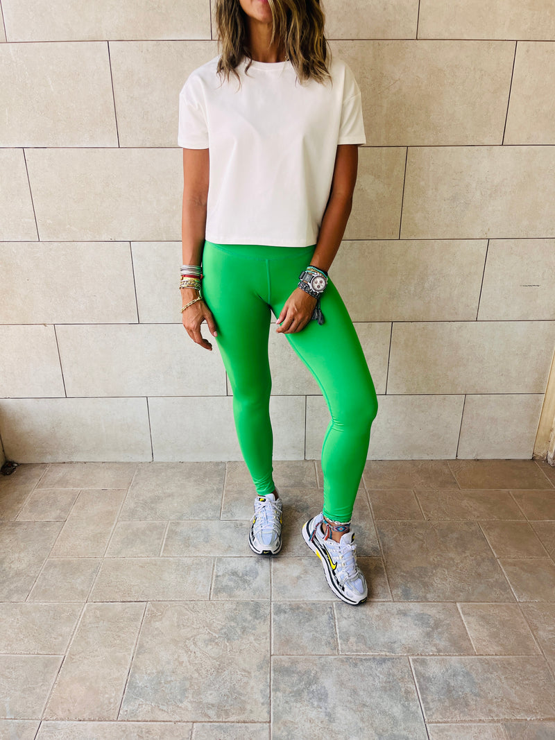 Green Frillu Signature Leggings