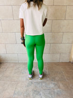 Green Frillu Signature Leggings