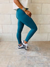 Teal Frillu Signature Leggings