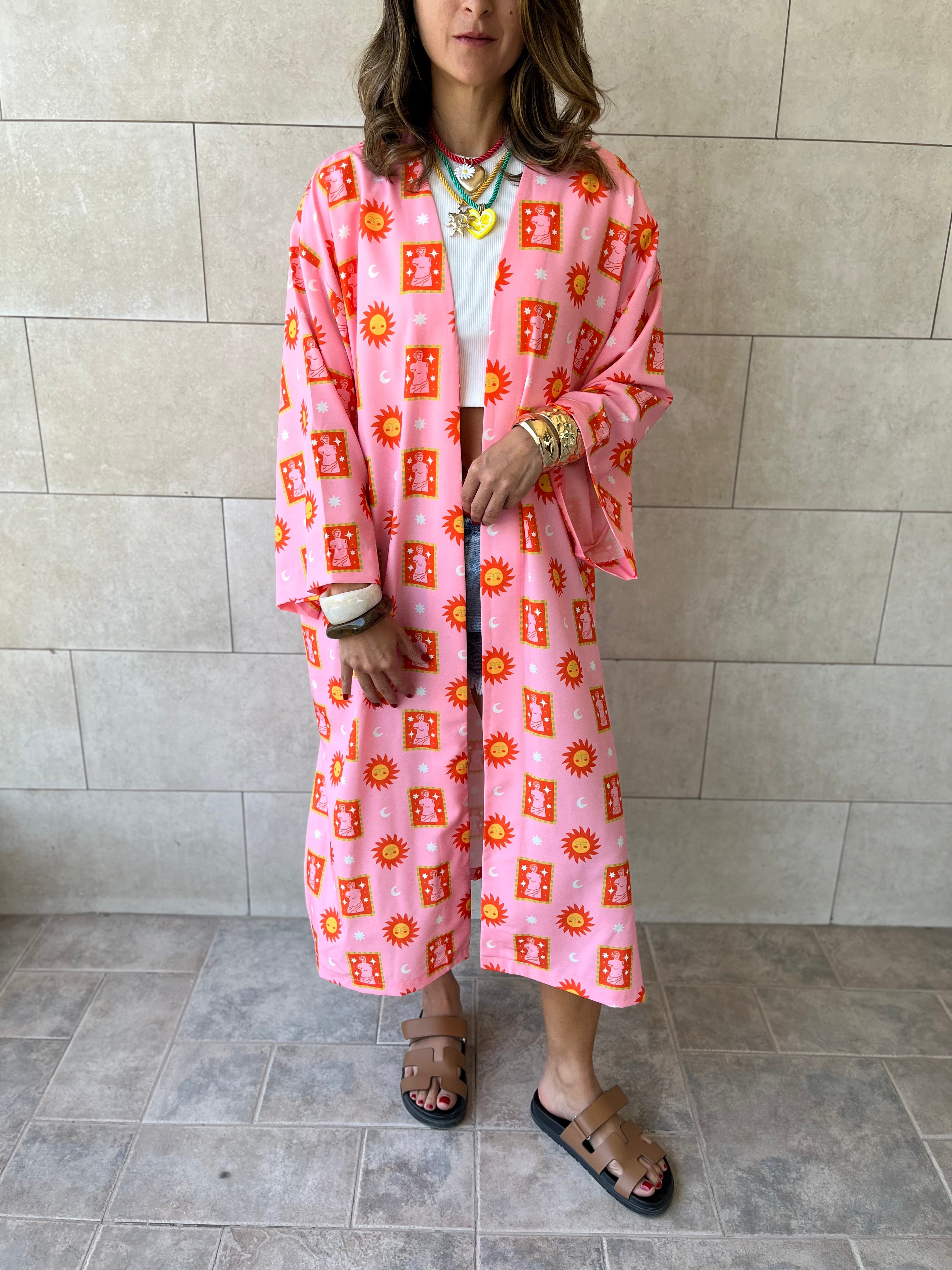 Sunset Printed Kimono