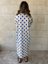 Blue Palms Printed Kimono