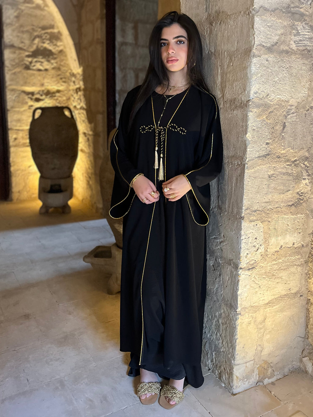 Black Golden Hour kaftan