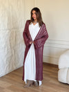 Burgundy Silver shimmery Kimono