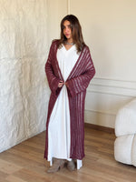 Burgundy Silver shimmery Kimono