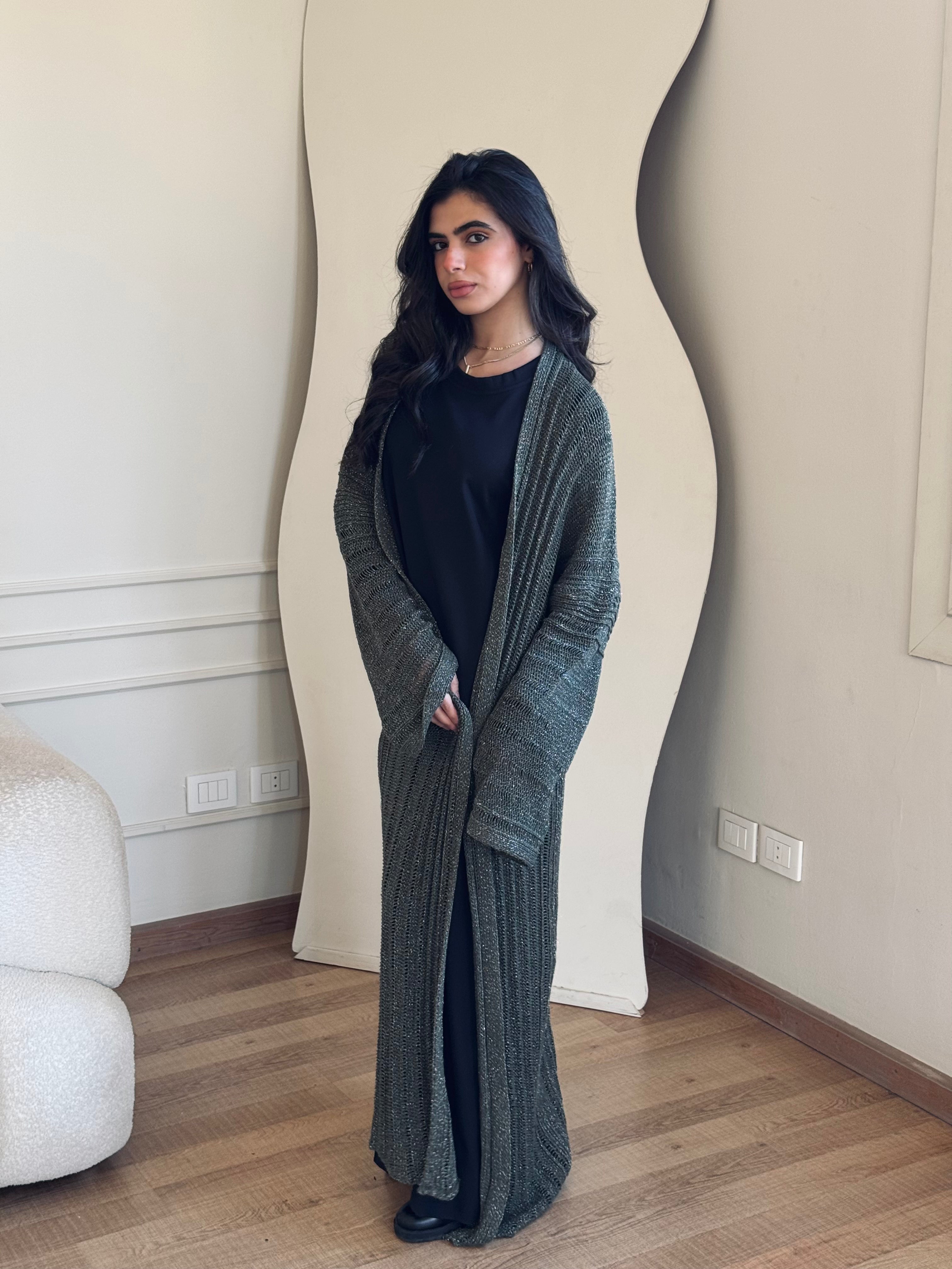 Olive Shine on kimono