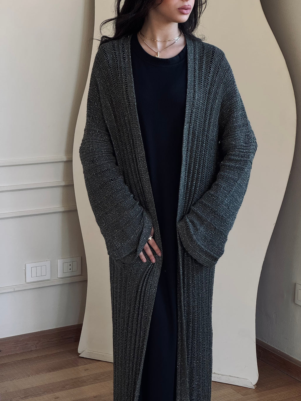 Olive Shine on kimono