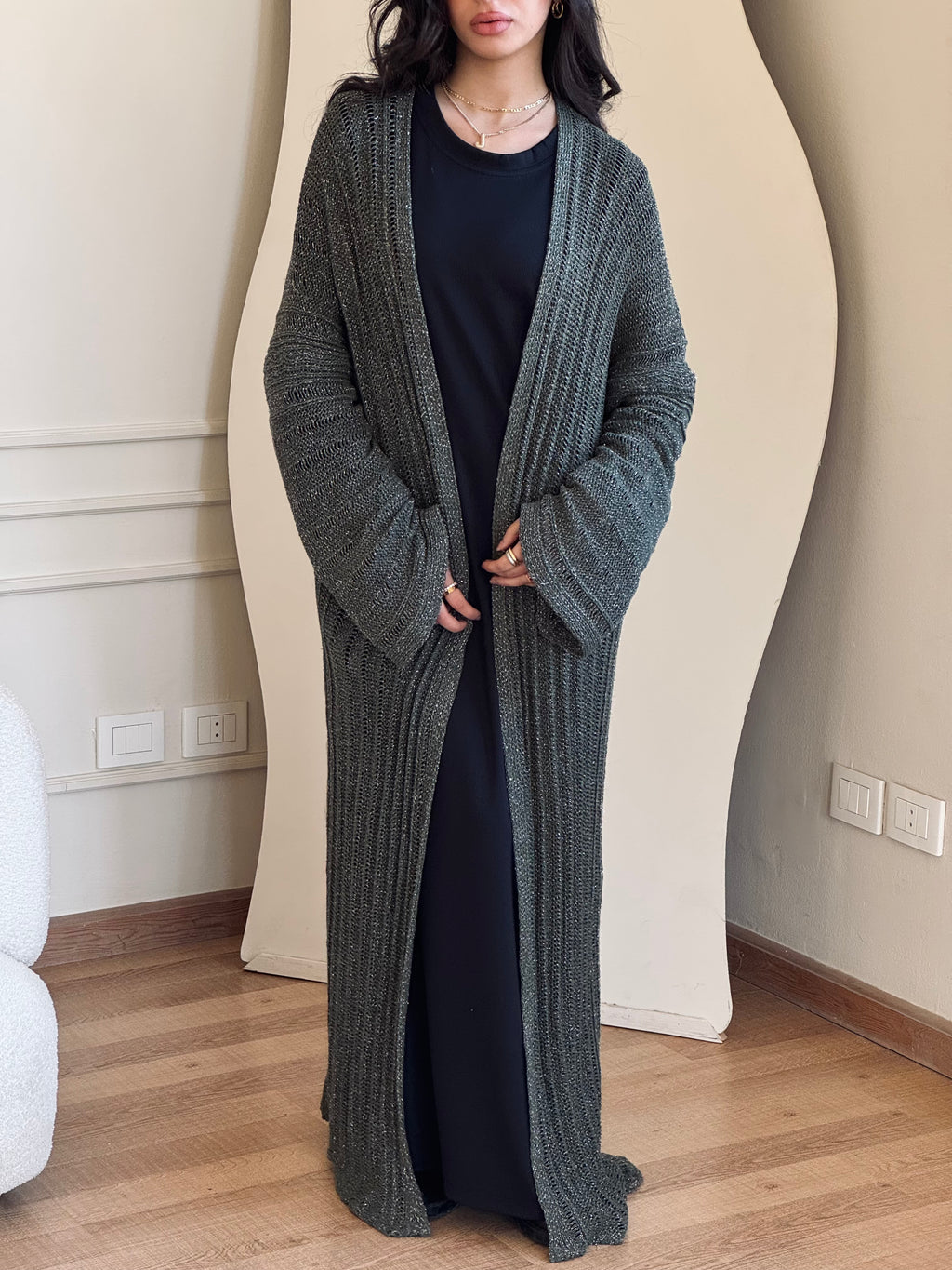 Olive Shine on kimono