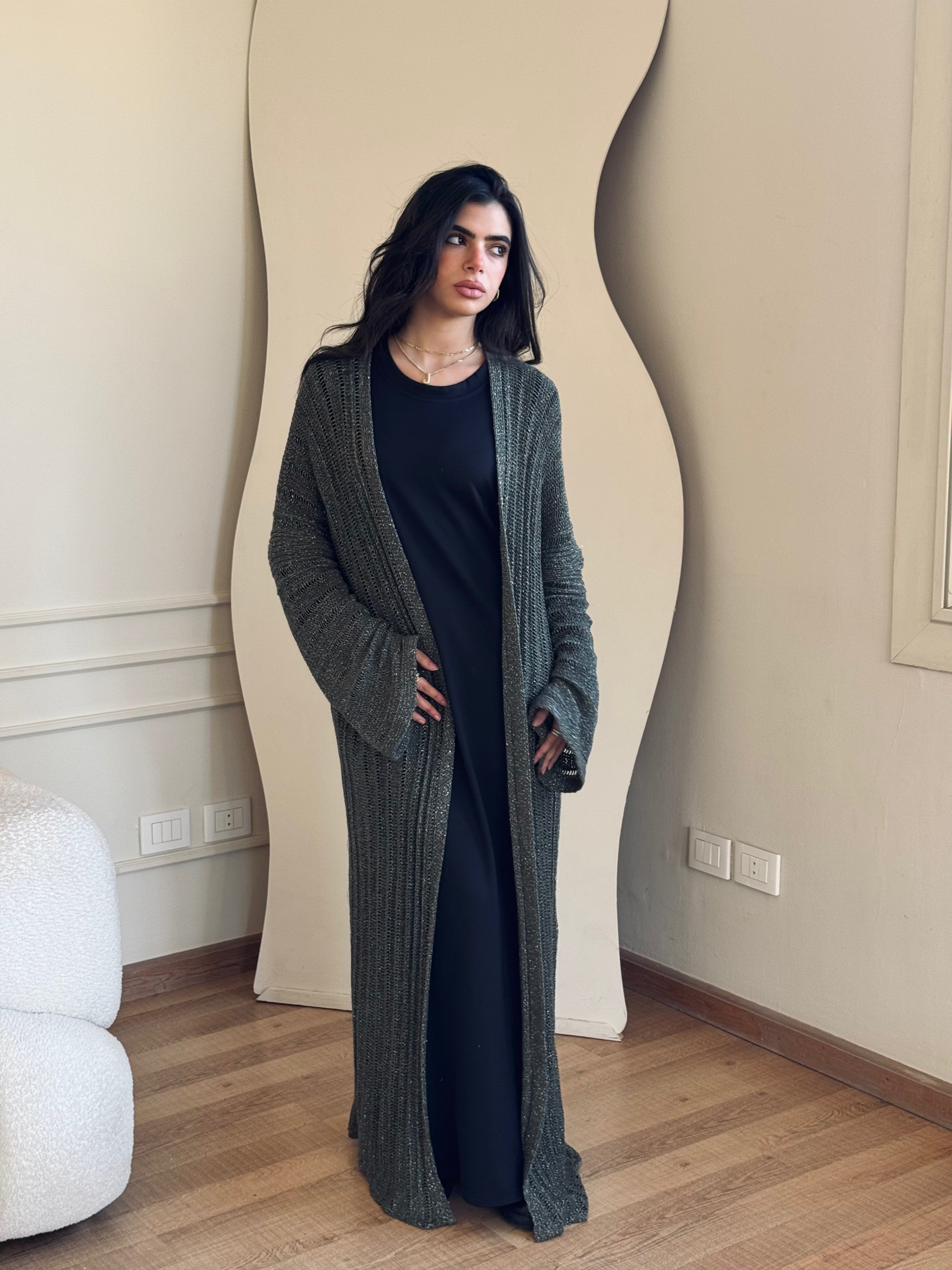 Olive Shine on kimono