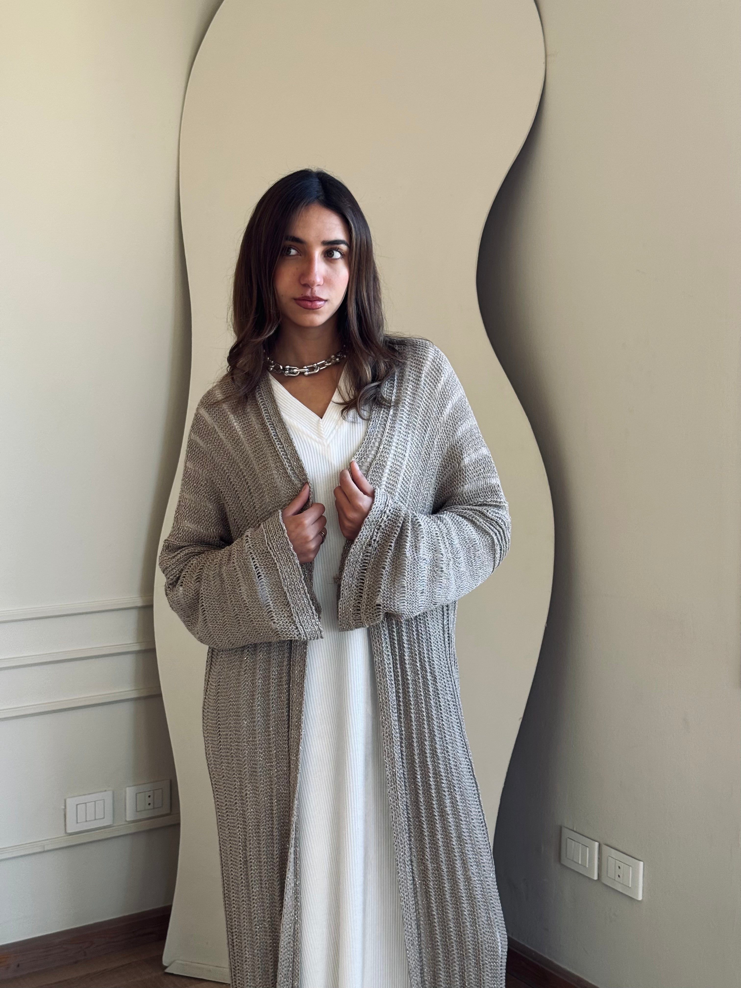 Beige Shine on kimono