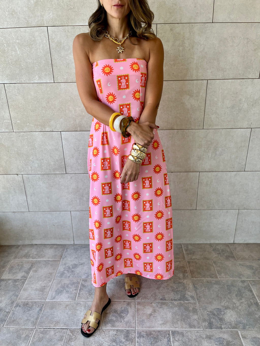 Sunset Off Shoulder Dress