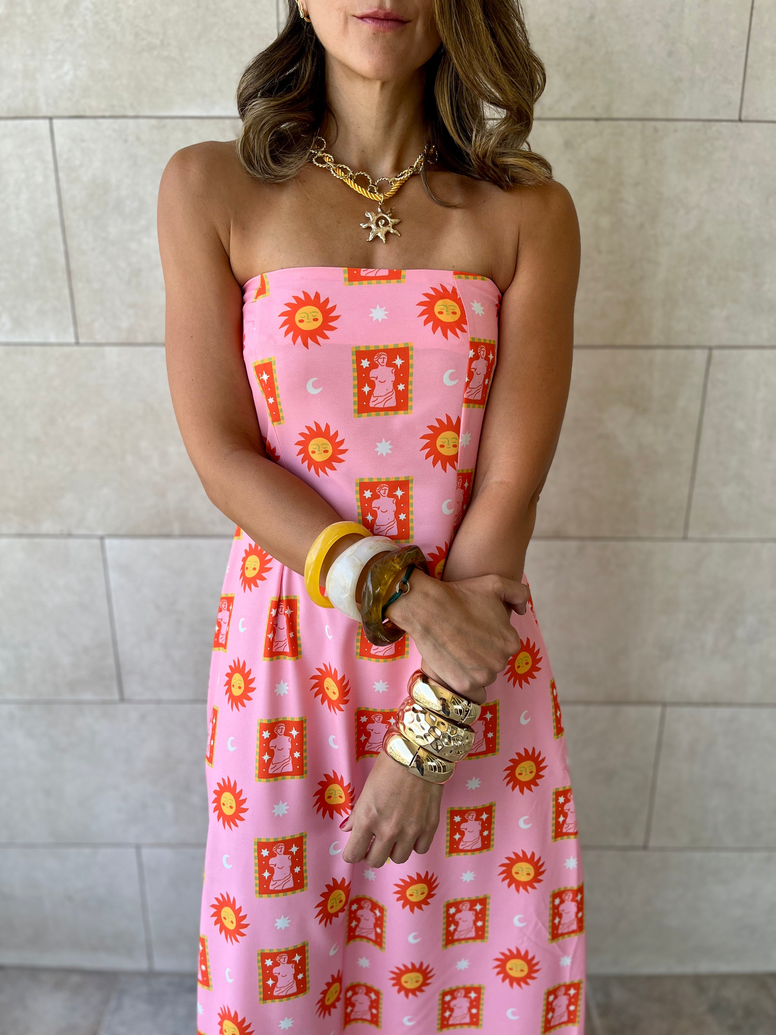 Sunset Off Shoulder Dress