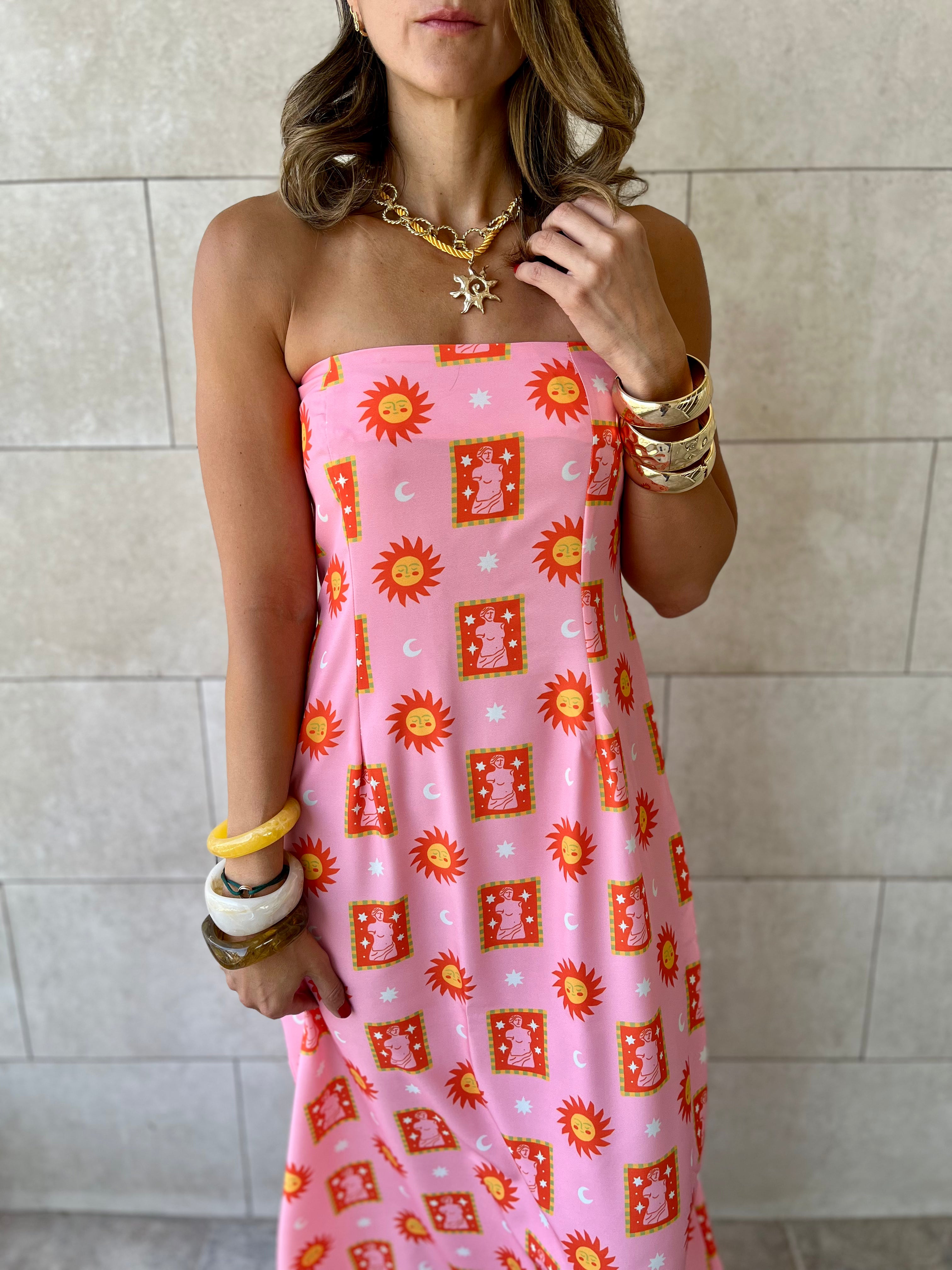 Sunset Off Shoulder Dress