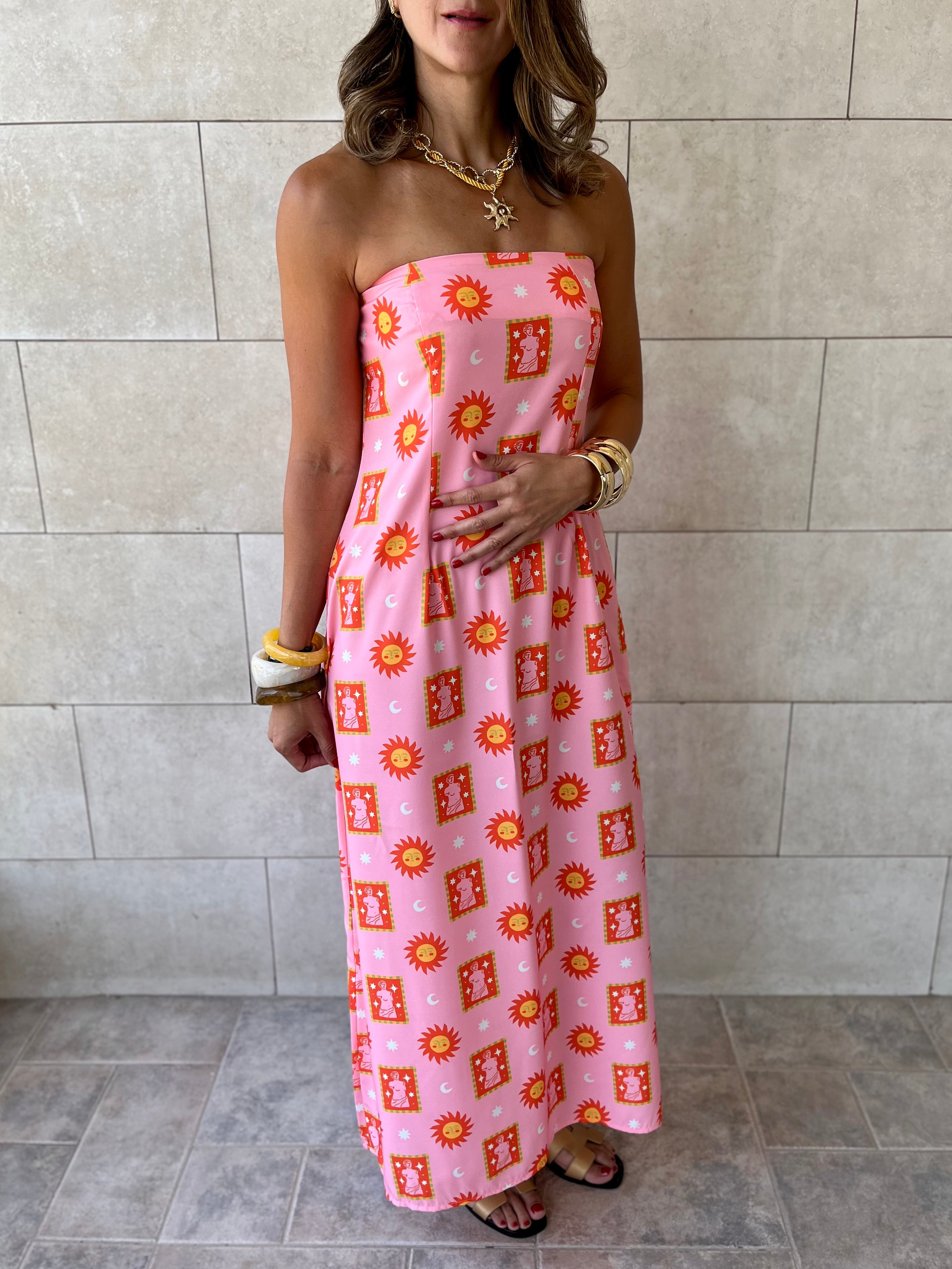 Sunset Off Shoulder Dress