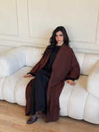 Brown Thick Kimono