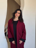 Burgundy Thick Kimono