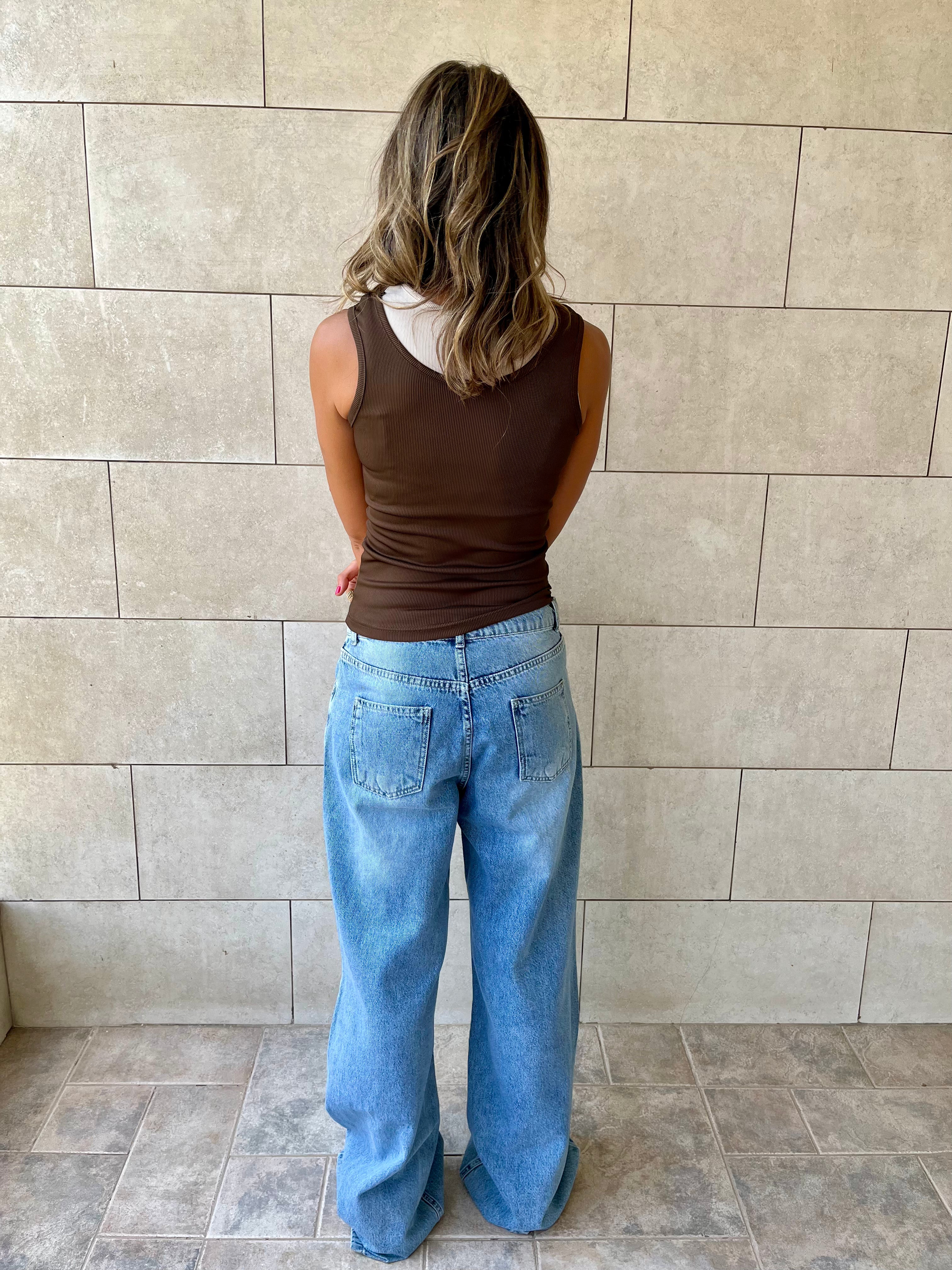 Brown & Beige 130 Double Layer Top