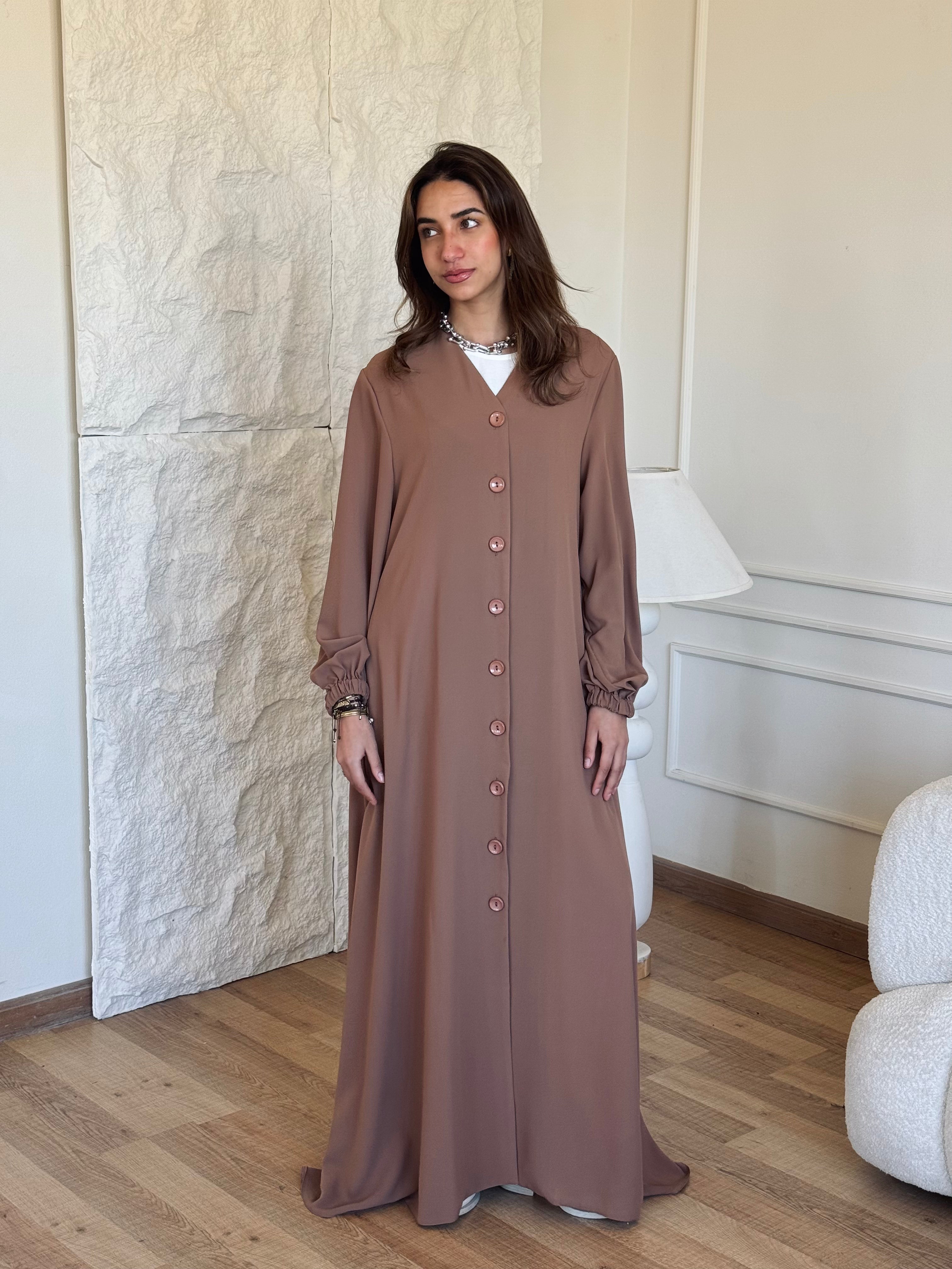 Cafe V Buttons Dress