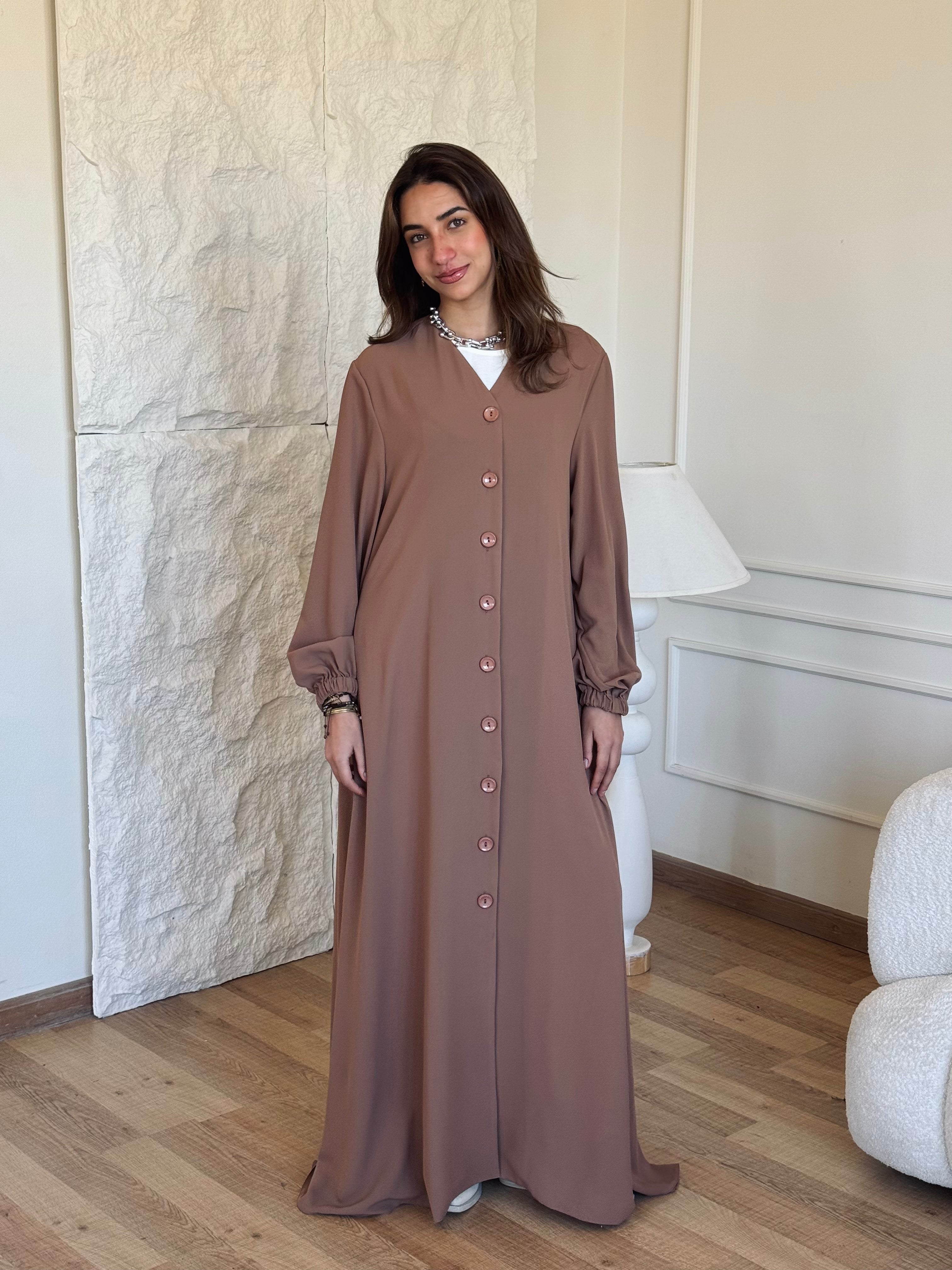 Cafe V Buttons Dress