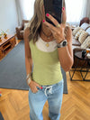 Lime & Beige 130 Double Layer Top
