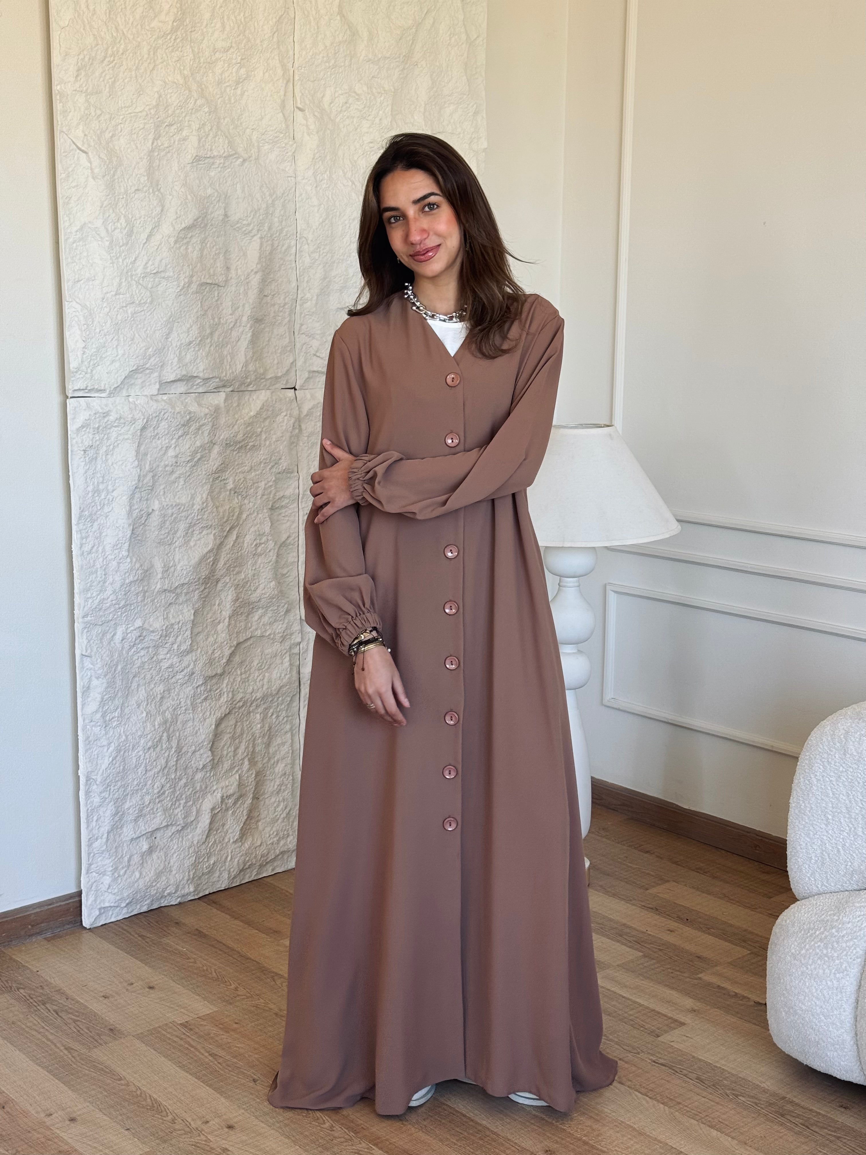 Cafe V Buttons Dress