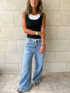 Black & White 130 Double Layer Top