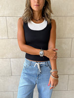 Black & White 130 Double Layer Top