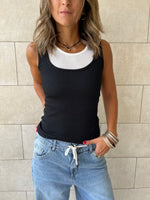 Black & White 130 Double Layer Top