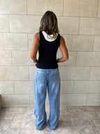 Black & White 130 Double Layer Top