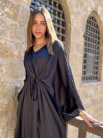 Black Shimmery Nubian Kaftan