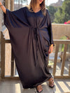 Black Shimmery Nubian Kaftan