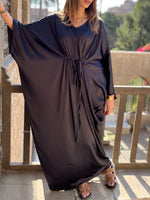 Black Shimmery Nubian Kaftan