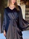 Black Shimmery Nubian Kaftan