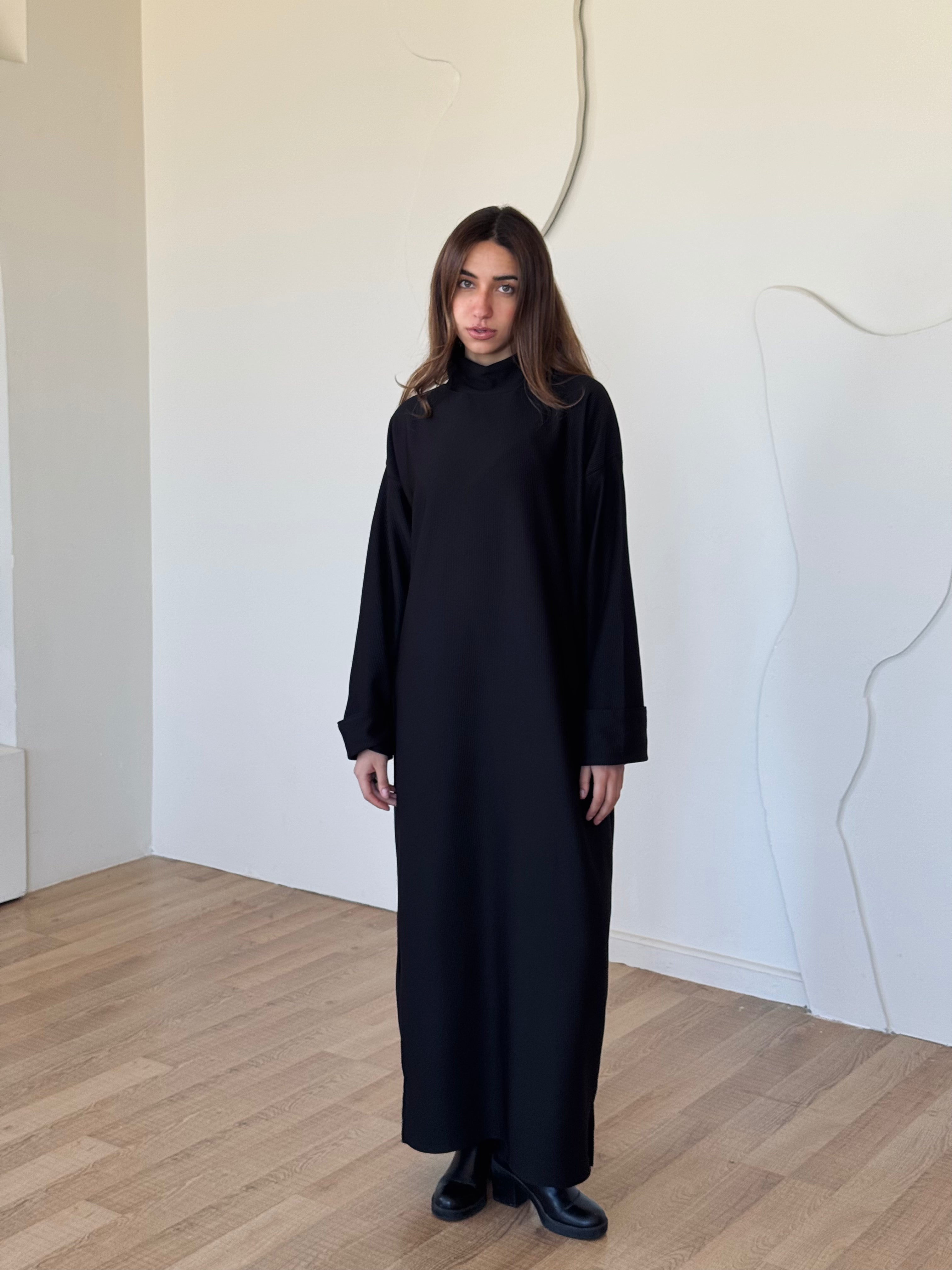 Black Fleece Lined Dress