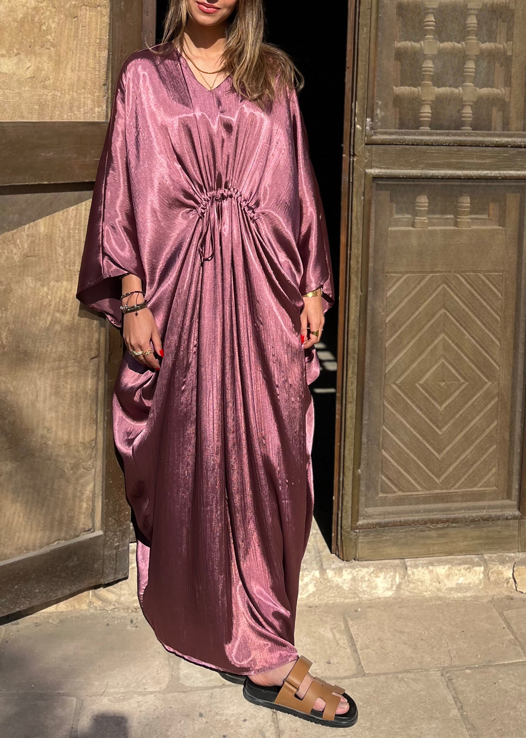 Blush Shimmery Nubian Kaftan