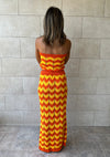 Tangerine Twist crochet skirt set