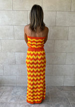 Tangerine Twist crochet skirt set